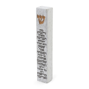 Outdoor Mezuzah Case with House Blessing
