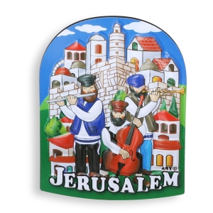 Three Jerusalem Musicians Magnet