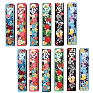 Nature Inspired Wooden Mezuzah Case Set (Large)