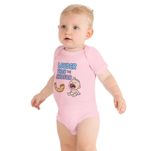Louder Than The Shofar Short Sleeve Baby Onesie