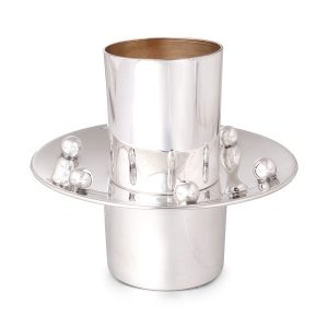 Bier Judaica Luxurious 925 Sterling Silver Mayim Achronim Set 