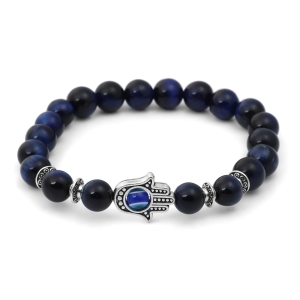 Beaded Hamsa and Evil Eye Kabbalah Bracelet