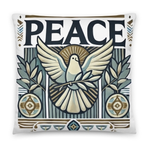 Designer Peace Decorative Pillow
