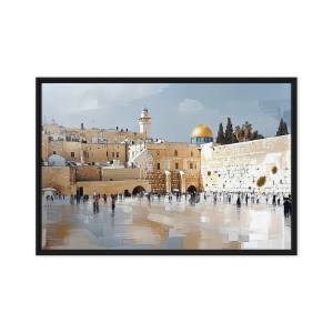 The Kotel (Western Wall) in Jerusalem Framed Canvas