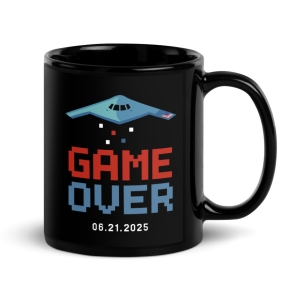 Game Over Black Glossy Mug