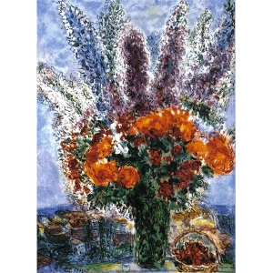  Limited Edition Numbered Marc Chagall Lithograph - Le Bouquet De Renoncules