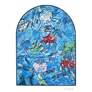 Limited Edition Numbered Marc Chagall Serigraph The Twelve Tribes Reuven 