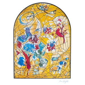 Limited Edition Numbered Marc Chagall Serigraph The Twelve Tribes Joseph