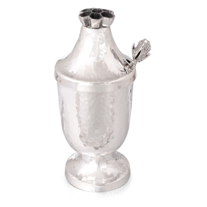 Bier Judaica 925 Sterling Silver Honey Dish With Honeycomb Design