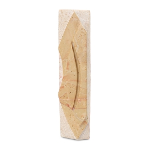 Abstract Jerusalem Stone Mezuzah