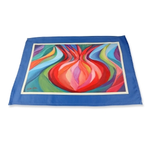 Jordana Klein Pomegranate Challah Cover – on Blue Border