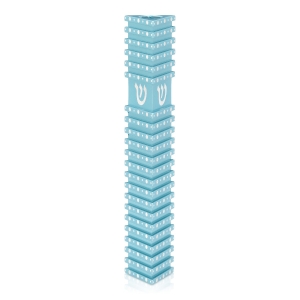 Triangular Mezuzah Case With Polka Dot Design by Akilov Design