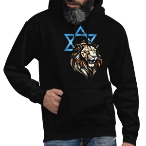 Lion of Judah and Star of David Unisex Hoodie