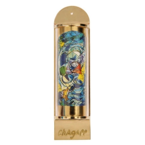 Limited Edition Marc Chagall Mezuzah - 12 Tribes Hadassah Windows - Benjamin