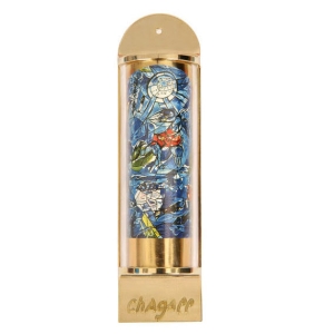  Limited Edition Marc Chagall Mezuzah - 12 Tribes Hadassah Windows - Reuben