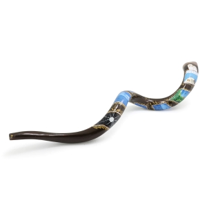 Six Days of Creation Hand Painted Kudu Shofar