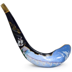 Hand Painted Jacob’s Dream Shofar 