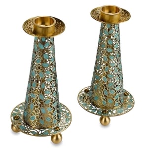 Orit Grader Fuji Leaves Candlesticks