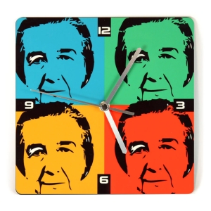 Golda Meir Wooden Wall Clock 