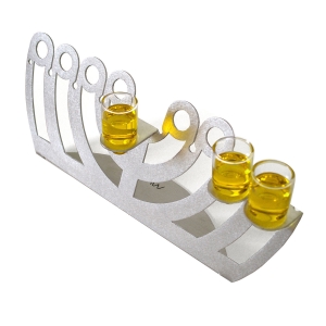 Wallaby Modern Aluminum Oil Hanukkah Menorah