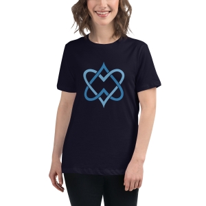 Women's Star of David Hearts Relaxed T-Shirt