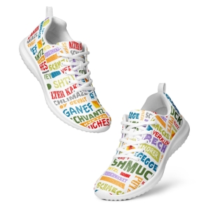 Yiddish Words Women’s Athletic Shoes