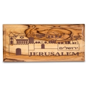 Jerusalem: Olive Wood Wall Plaque