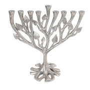 Designer Tree of Life Hanukkah Menorah