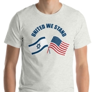United We Stand (Crossed Flags) T-Shirt. Variety of Colors