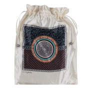 Dorit Judaica Designer Afikoman Bag With Floral and Polka Dot Design