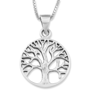 Sterling Silver Tree of Life Necklace - Unisex