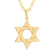 Yaniv Fine Jewelry 18K Gold Interlocking Star of David Pendant - Unisex