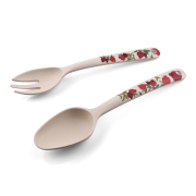 Yair Emanuel Bamboo Pomegranate Serving Spoon Set (2 Pieces)