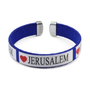 Love Jerusalem Bracelet - Blue