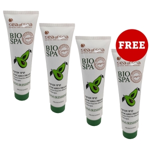 Buy 3, Get 1 Free: Sea of Spa Bio Spa Dead Sea Minerals Nourishing Face and Body Cream With Avocado Oil – For Soft and Supple Skin