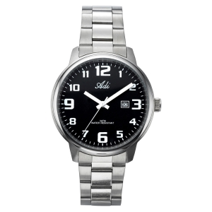 Deluxe Large-Faced Men's Stainless Steel Watch by Adi