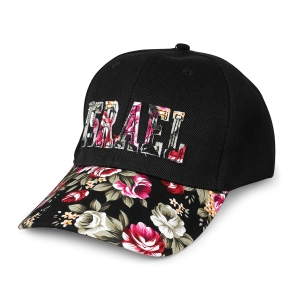 Israel Cap with Floral Design