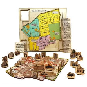 Old City of Jerusalem: Interactive 3D Map (Colorful)