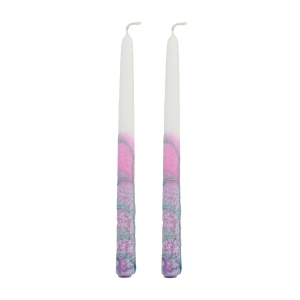 Dipped Taper Handmade Candles – Pink and Purple 