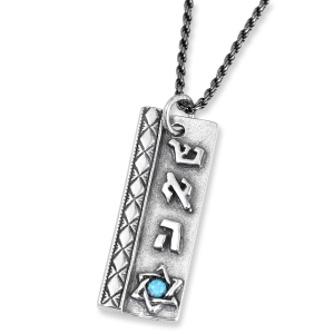Handcrafted 925 Sterling Silver Kabbalah Pendant With Opal Stone – Relationships