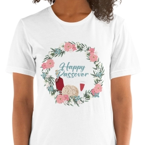 Happy Passover Floral Unisex T-Shirt
