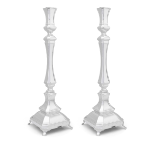 Hadad Bros Deluxe 925 Sterling Silver Candlesticks With Legs