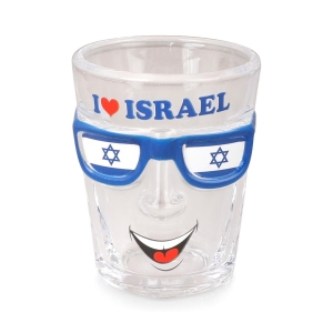 "I Love Israel" Funky Shot Glass