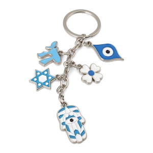 Jewish-Themed Key Chain (Choice of Colors)
