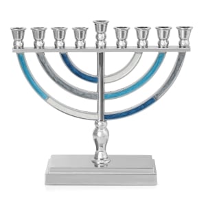 Multicolored Modern Hanukkah Menorah