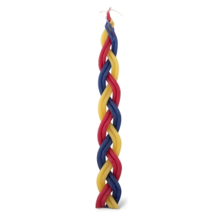 Galilee Style Candles Beeswax Havdalah Candle - Multicolored
