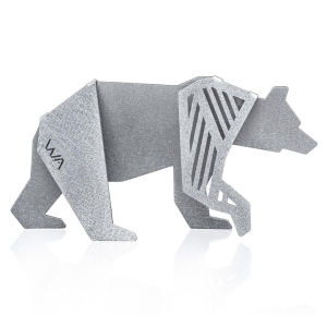 Wallaby Aluminum Origami Mama Bear Sculpture