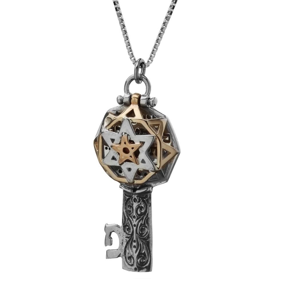 5 Metals Tikkun Chava Key Kabbalah Necklace (Eve's Tikkun)  - 1
