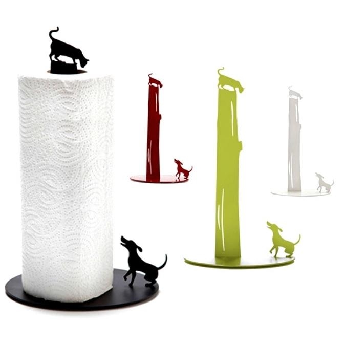 Artori Design Paper Towel Holder: Dog vs. Cat. Variety of Colors - 2