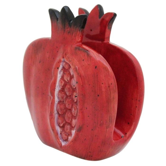 Ceramic Pomegranate Napkin Holder - 1